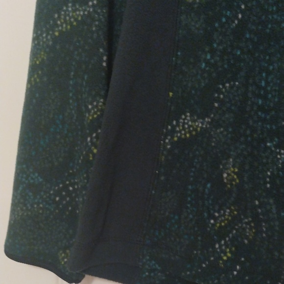 Columbia green speckled fleece 1/4 zip popover jacket/fleece - Picture 3 of 6